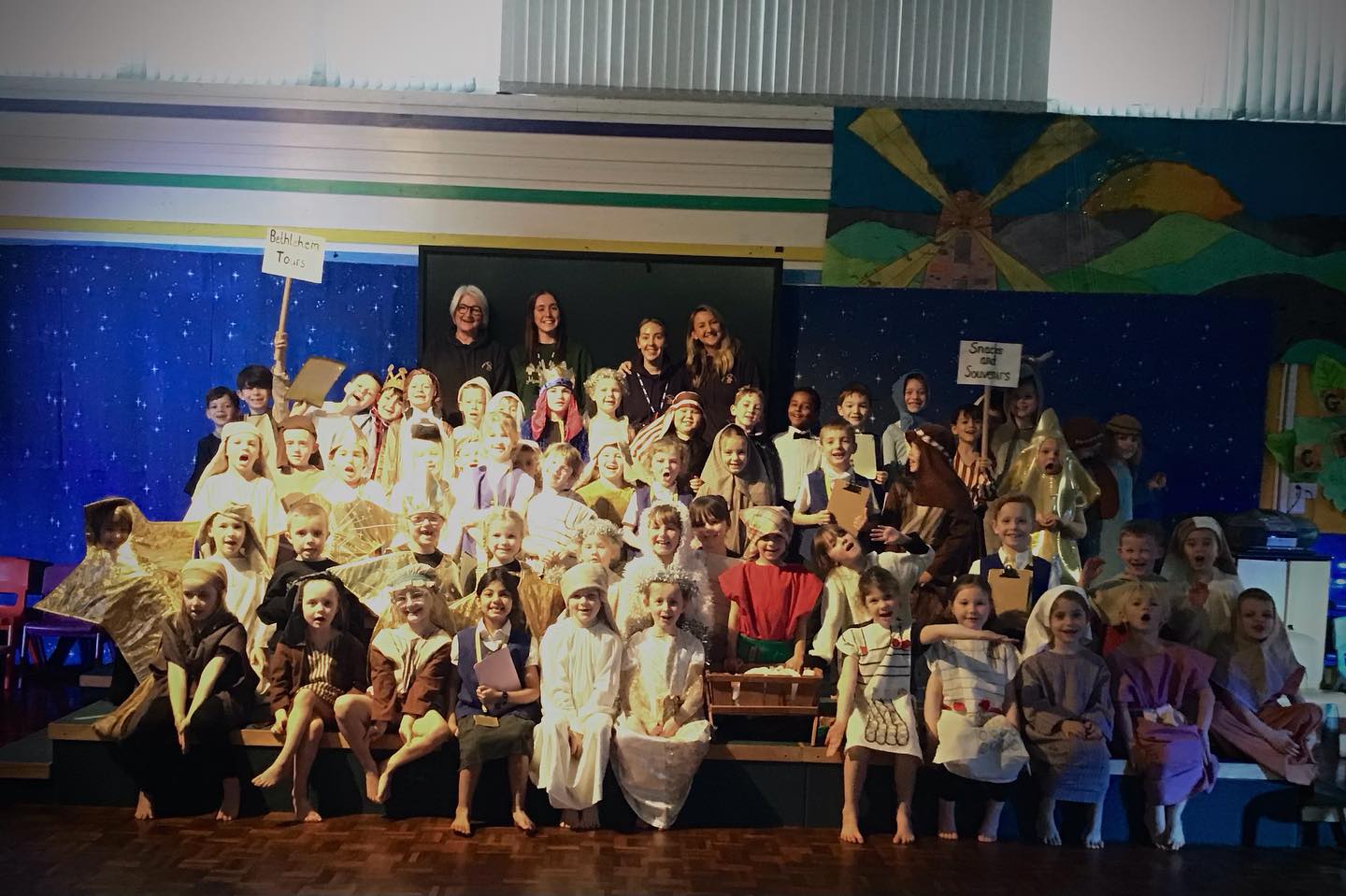 Dress rehearsal done… we can’t wait to show you our nativity next week! 🌟