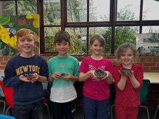 Coil pot making 🥣  and some amazing concentration faces!